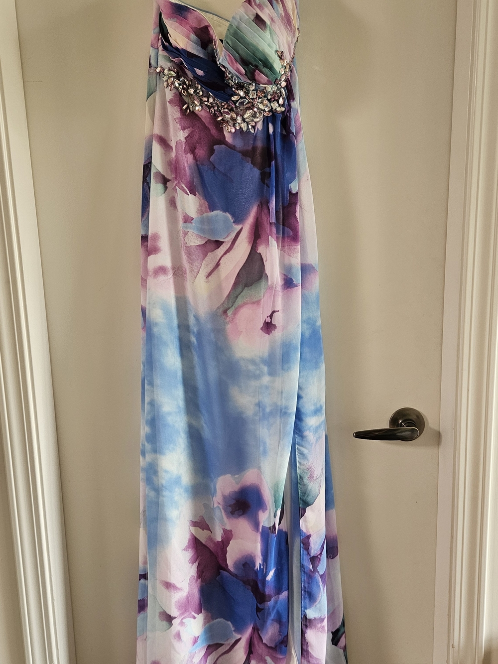 Floral Dress Strapless With Optional Straps